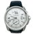 Cartier modelo de relógio "Calibre" de aço em couro. Modelo grande.  ref.113471
