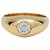 inconnue Yellow gold and diamond signet ring.  ref.113493