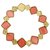 inconnue Yellow gold bracelet, coral and diamonds.  ref.113511