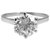 inconnue Solitaire 2,01 carats G/SI1, or blanc.  ref.113512