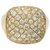 inconnue Yellow gold ring, paving with diamonds.  ref.113515