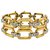 inconnue Bracelet articulé or jaune et blanc, diamants. Or blanc  ref.113529