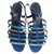 Bally sandali Blu Panno  ref.113608