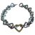 Tiffany & Co Hearts bracelet Silvery Silver Gold  ref.113753