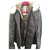 Project Foce mod. LUCA Black Leather Cotton Fur  ref.113933