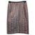 Dolce & Gabbana Satin silk skirt Metallic  ref.113943