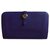 Portefeuille DOGON Hermès Cuir Violet  ref.113957
