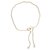Chanel, Cintura con collana Bianco Metallo Perla Resina  ref.113960