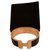 Hermès GM Click-Armband Schwarz Golden Versilbert  ref.114015