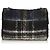 Timeless Chanel Klassische Maxi-Wolle-Ledertasche mit Klappe Schwarz Mehrfarben - Ansicht 3