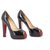 Christian Louboutin Pumps Navy blue Patent leather  ref.114140