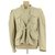 Sandro Jacke Beige Leinen  ref.114203