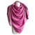 GUCCI SCARF. 140 x 140. pink Silk Wool  ref.114338