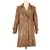 Gerard Darel Coat Brown Leather  ref.114477