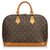 Louis Vuitton Monogram Alma PM Brown Leather Cloth  ref.114509