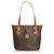 Céline Macadam Tote Bag Brown Leather Plastic  ref.114582