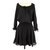 Juicy Couture Robe Coton Noir  ref.114770