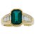 inconnue Yellow gold ring, emerald and diamonds.  ref.114865