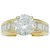 inconnue Lonely ring accompanied, 2,25 carat, F/VS1. Yellow gold  ref.114882