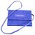 Christian Lacroix Pouch / wallet leather and satin Blue  ref.114909