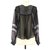 The Kooples Wrap blouse Black Polyester  ref.114936