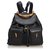 Gucci Bamboo Leather Drawstring Backpack Black  ref.115002