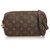 Louis Vuitton Monogram Marly Bandouliere Brown Leather Cloth  ref.115017
