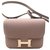 Hermès Bolsa Hermes Constance 18 Cinza asfalto Couro  ref.115059