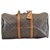 Louis Vuitton Keepall 50 Marrom Lona  ref.115065