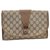 Gucci Sherry Line GG Clutch Bag Brown Cloth  ref.115066