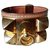 Hermès Armbänder Karamell Leder  ref.115106