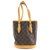 Louis Vuitton Bucket PM Castaño Lienzo  ref.115261