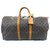 Louis Vuitton keepall 55 Monogram Brown Leather  ref.115295