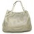 Chanel Vintage Shoulder Bag Silvery Leather  ref.115356