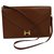 Hermès Lydie Clutch Brown Leather  ref.115407
