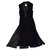 Chanel Vestidos Negro Algodón  ref.115512