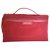 Longchamp Neo Folding Dark red Leather Nylon  ref.115541