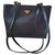 Yves Saint Laurent Tote YSL Dark blue Leather Synthetic  ref.115615