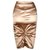 Dior Mid-length draped skirt Golden Polyamide Nylon Acetate  ref.115674
