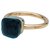 Pomellato ring model "Nudo" in pink gold, topaz blue London.  ref.115690
