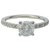 inconnue Bague solitaire en or blanc, diamant 0,71 carat.  ref.115695