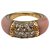 Van Cleef & Arpels Van Cleef ring and Arpels "Philippine" in yellow gold, pink coral and diamonds.  ref.115714