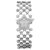 Chanel modelo de relógio de joalharia "pó de estrelas" em ouro branco e diamantes.  ref.115727
