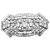 inconnue Art Deco brooch in white gold and platinum set with diamonds.  ref.115735