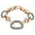Pomellato bracelet, "Tango" model in pink gold, silver and brown diamonds.  ref.115742