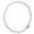 Collier de perles Cartier collection "Agrafe", fermoir en or blanc et diamants.  ref.115745
