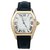 Cartier modelo "Turtle" relógio em ouro rosa em couro.  ref.115774