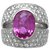 inconnue White gold diamond and pink sapphire ring.  ref.115783