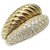 O.J. Perrin OJ Perrin ring, "Verona", lined ring in yellow gold and brilliant.  ref.115809