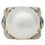 Autre Marque Larengregor ring in two gold tones, pearl of the South Seas.  ref.115816